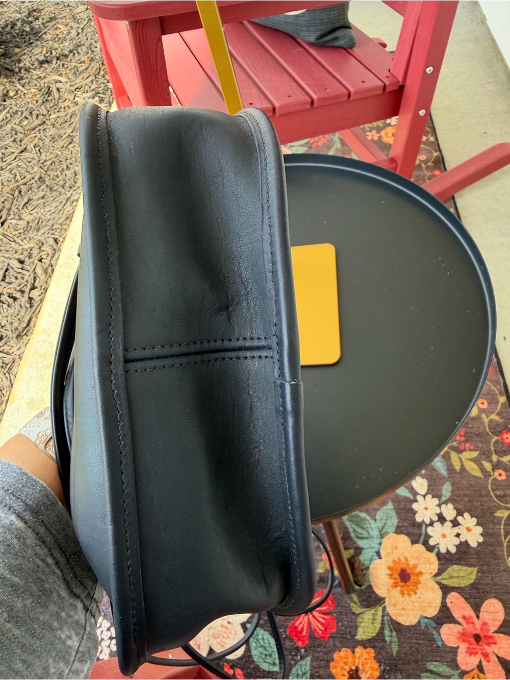 Vintage 1995 Coach Swinger Small Bag #4080 Black Leather Crossbody Made in USA - Picture 13 of 16